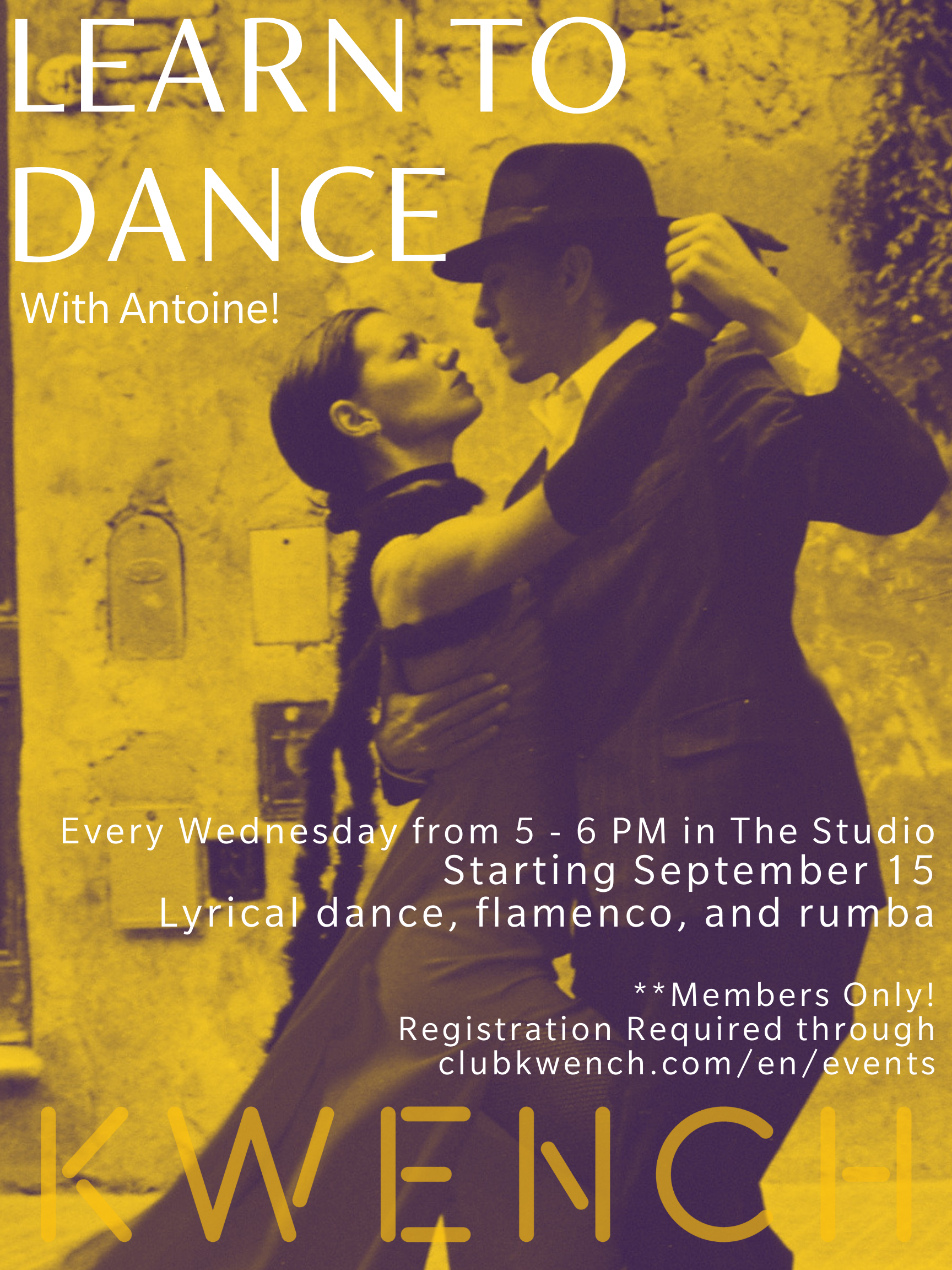 Dance with Antoine - 5:00 PM